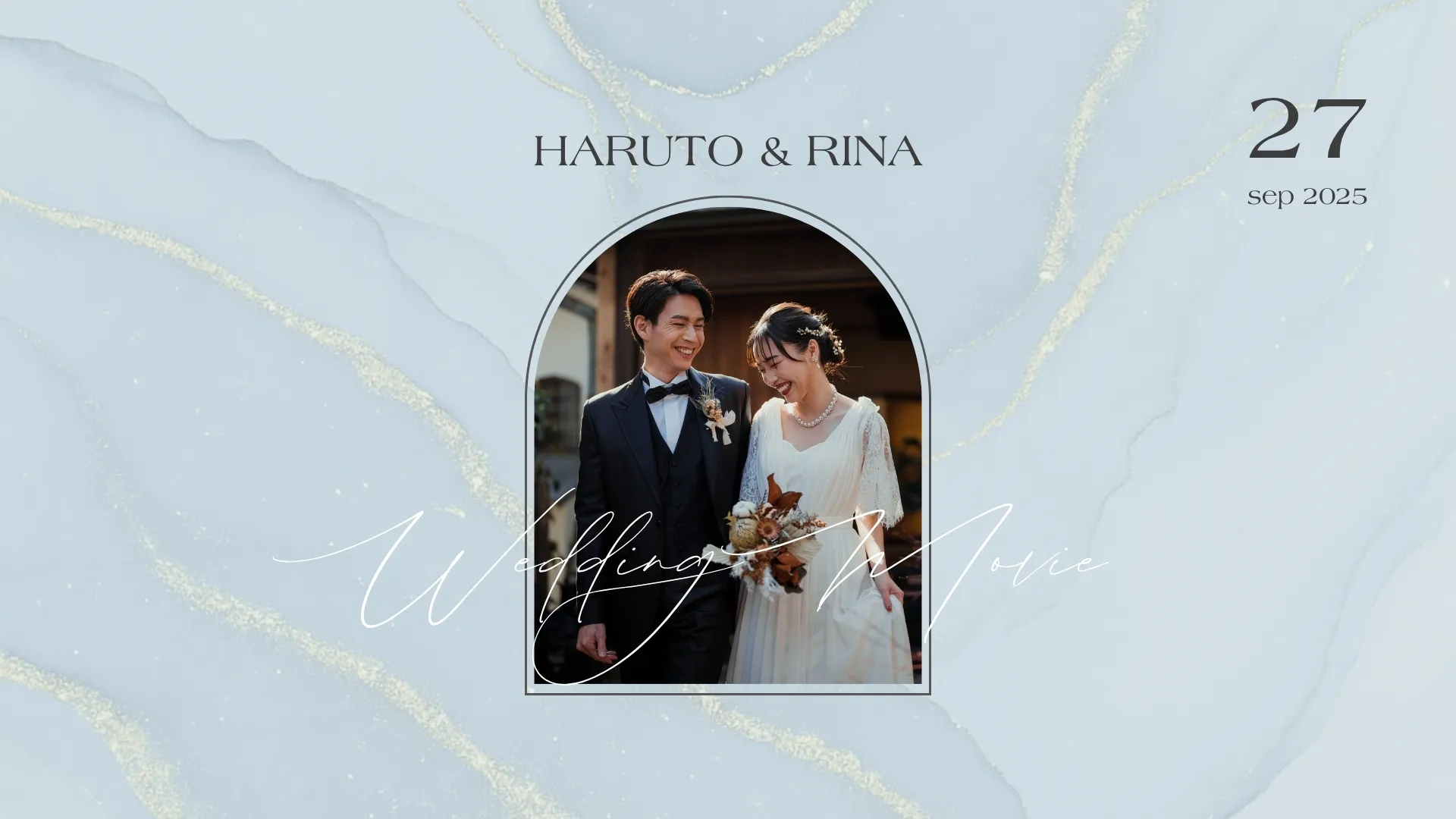 Canva結婚式ムービーテンプレート オープニングムービー